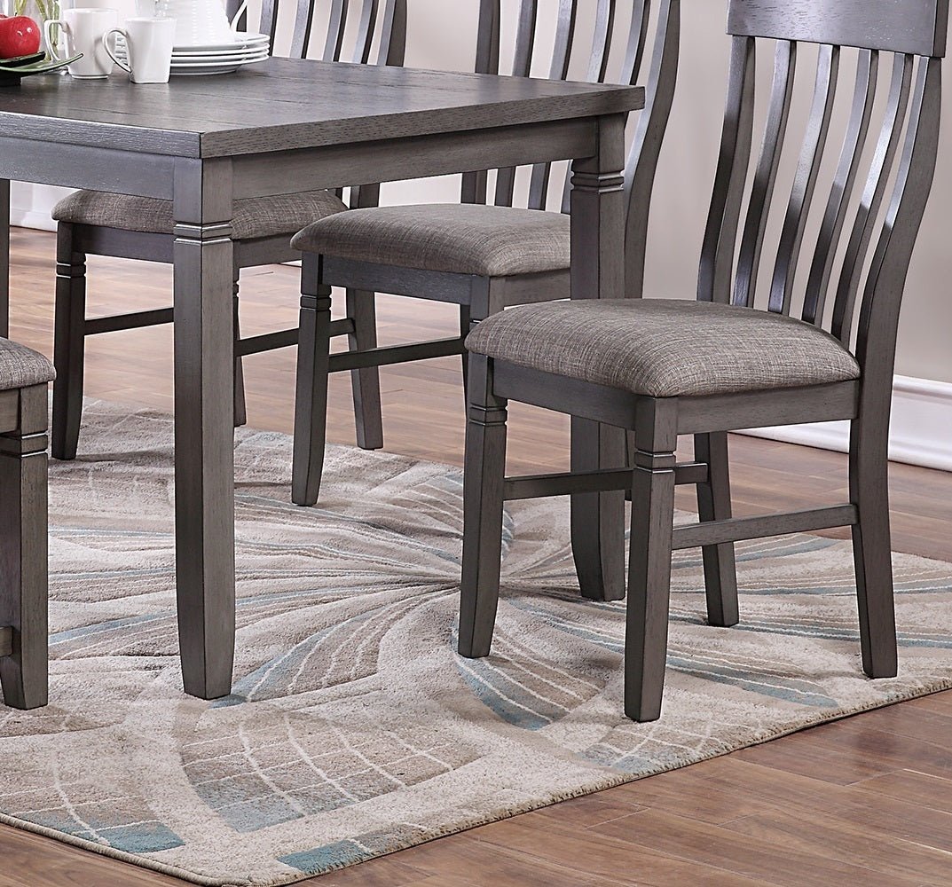 Dining Room Furniture Simple 6pc Set Dining Table 4x Side Chairs and A Bench Solid wood and veneers | Home Elegance USA
