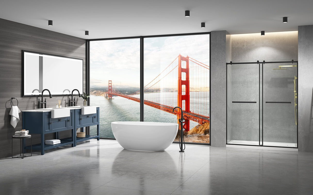 88 in. W x 38 in. H Super Bright Led Bathroom Mirror with Lights, Metal Frame Mirror Wall Mounted Lighted Vanity Mirrors for Wall, Anti Fog Dimmable Led Mirror for Makeup, Horizontal/Verti | Home Elegance USA