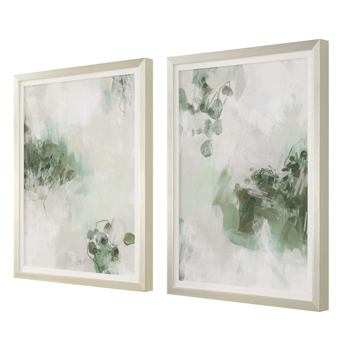 Heat Of The Moment Hand Painted Canvas - Gray by Uttermost - View 4