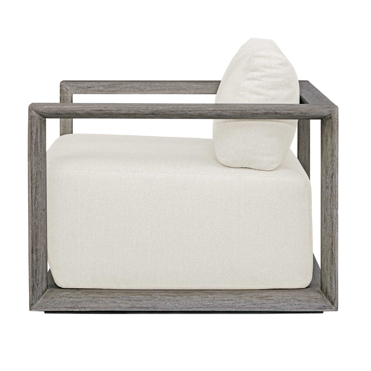 Remsen Outdoor Lounge Chair - Dark Gray / White by Uttermost - View 9