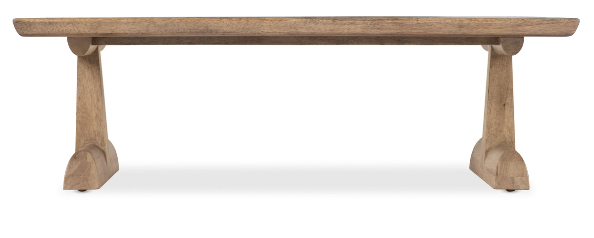 Vineyard Row Rectangle Coffee Table - Light Brown by Hooker Furniture - View 5