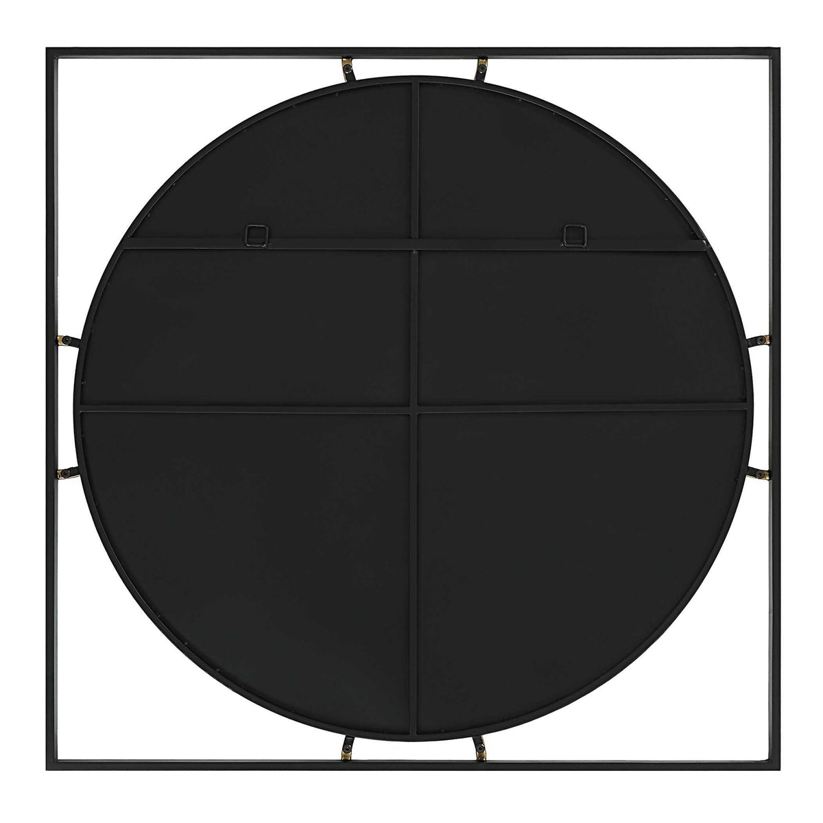 Hinson Square Mirror - Black by Uttermost - View 7