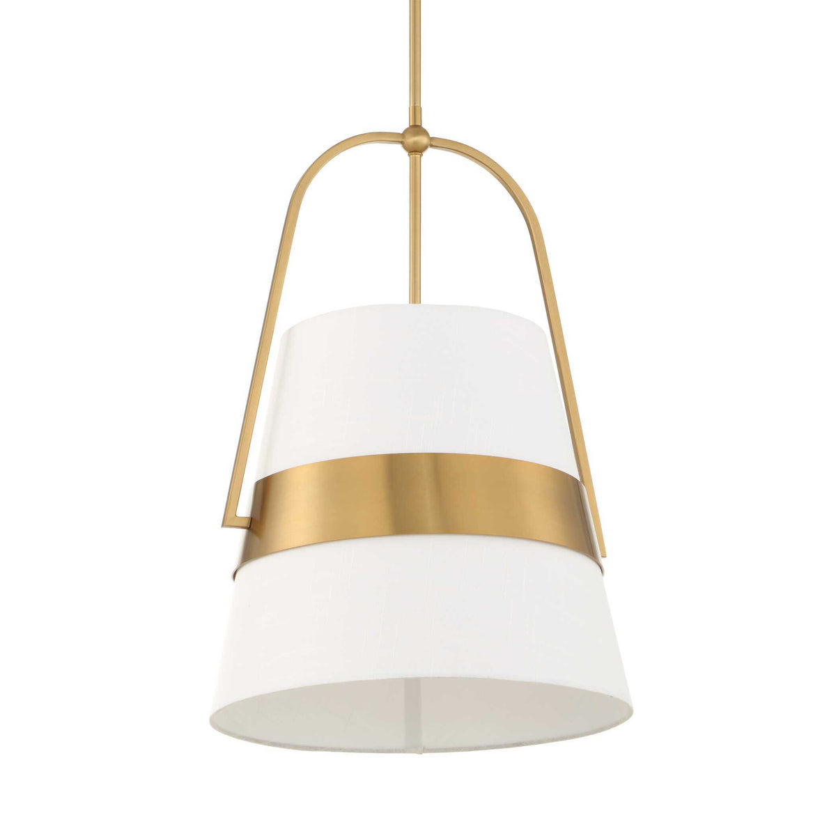 Harness 1 Light Shade Pendant White / Gold - Gold / White by Uttermost - View 5