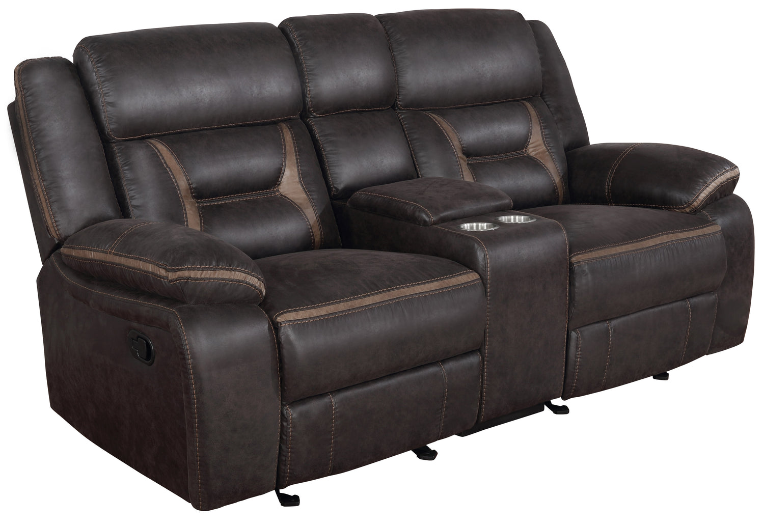 Glider Loveseat - Greer Upholstered Tufted Back Glider Loveseat