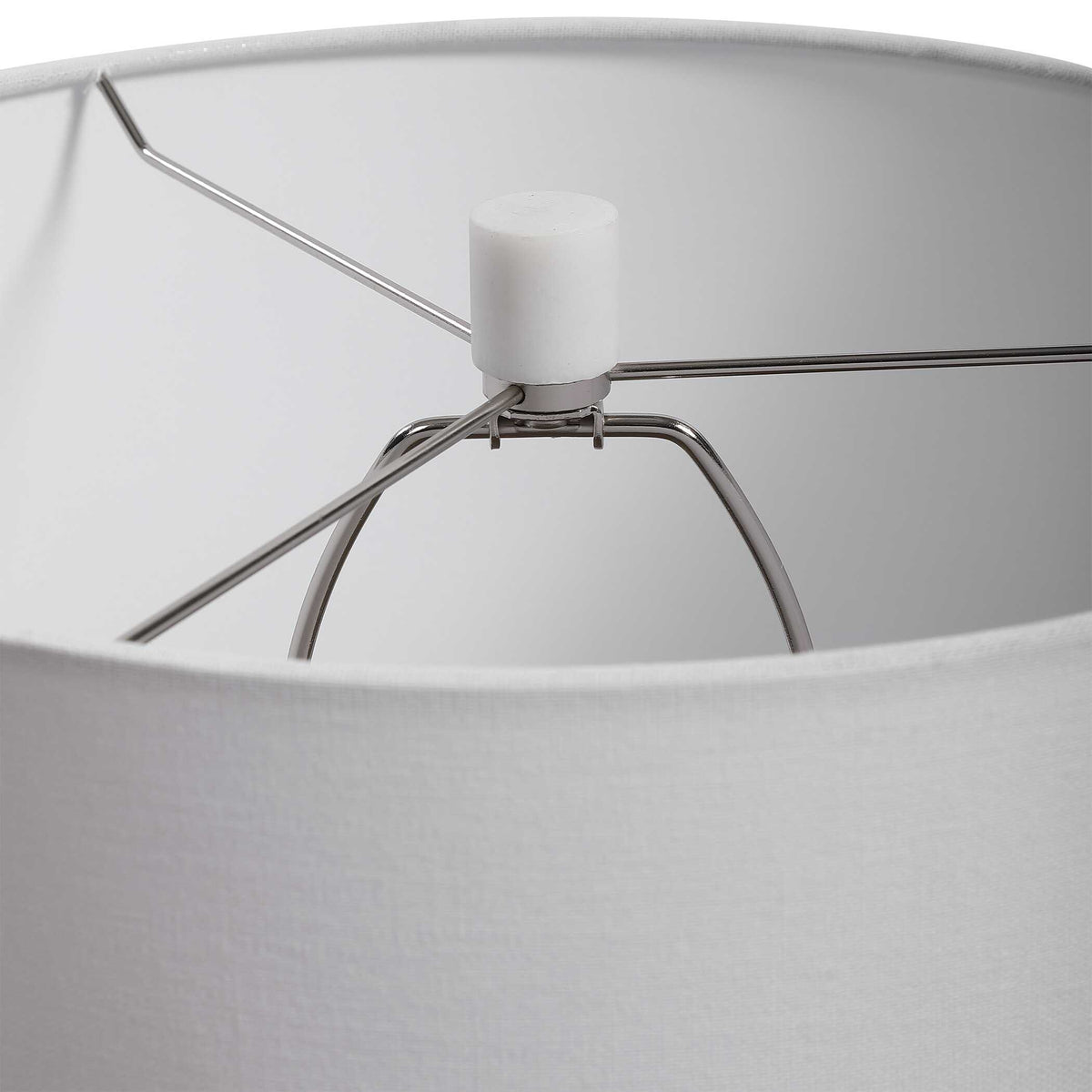 Tanali Modern Table Lamp White & Gray - White / Dark Gray by Uttermost - View 8