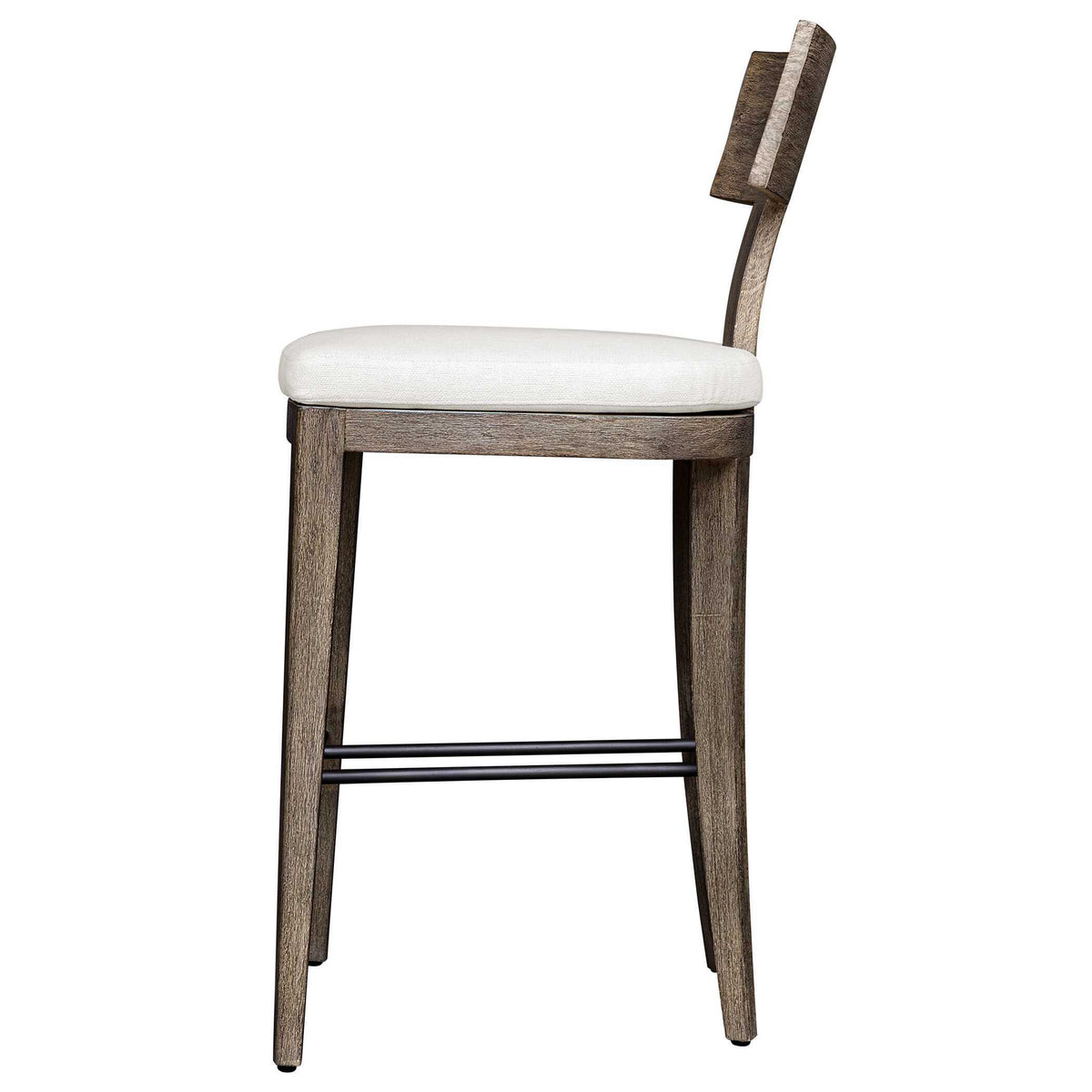 Cellini Outdoor Bar Stool - Dark Brown / White by Uttermost - View 3