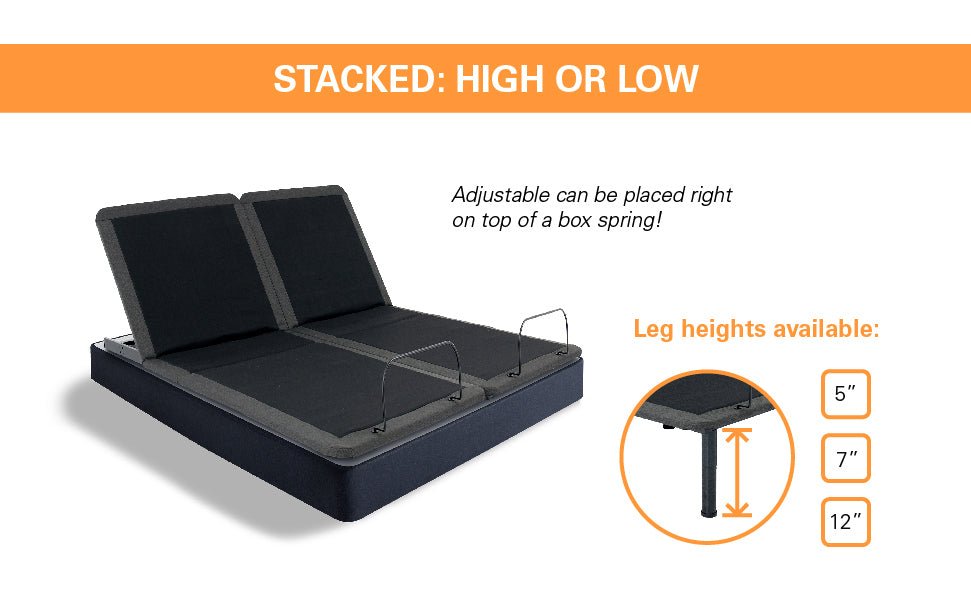 Realcozy Quick Assembly Flex Head King Size Adjustable Bed Frame - Home Elegance USA