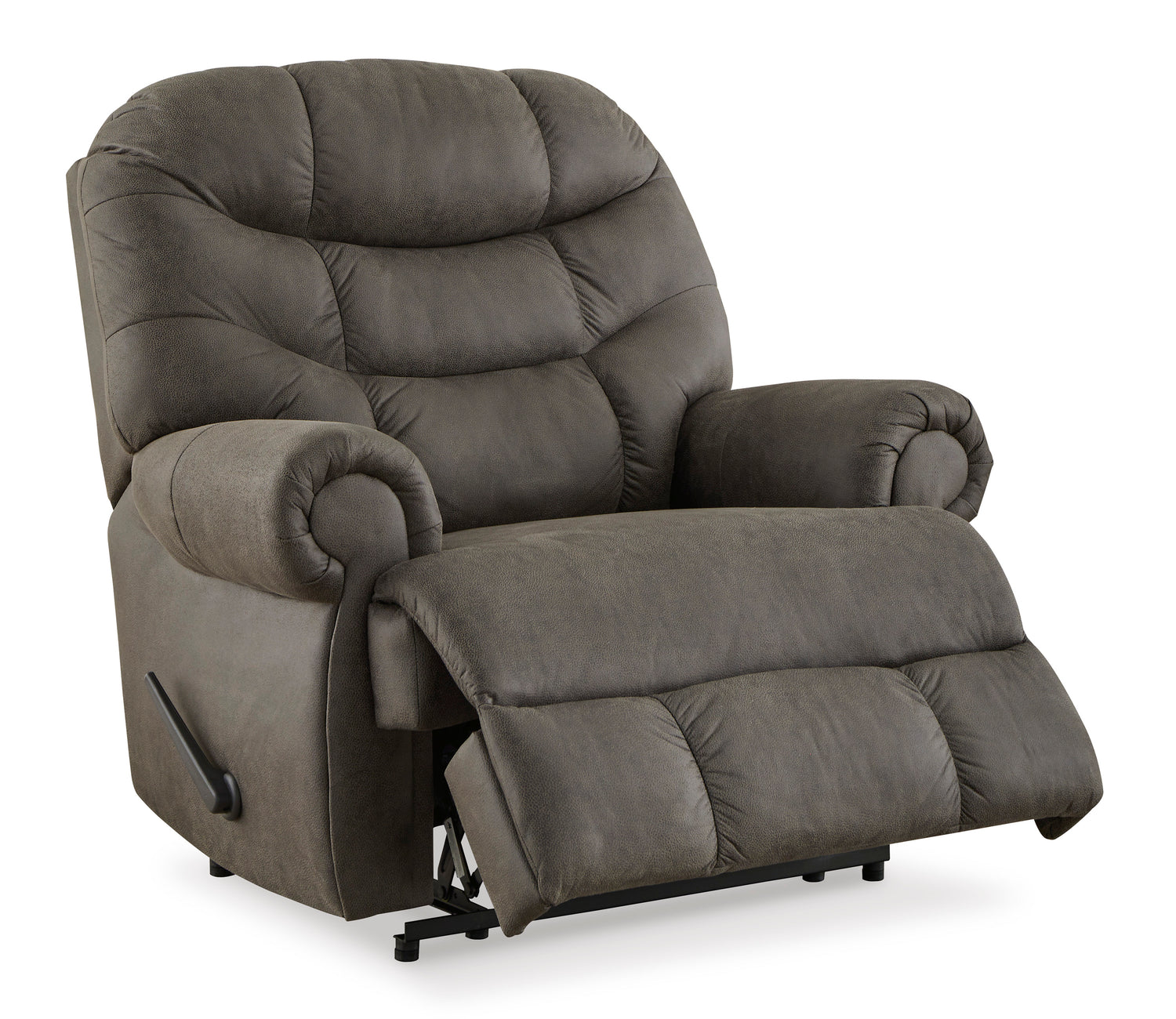 Recliner Camera Time - Gunmetal Leather | Ashley - Home Elegance USA