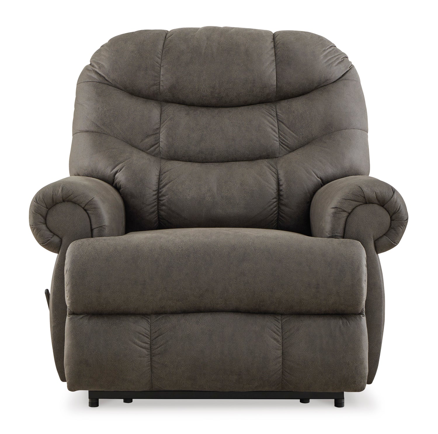 Recliner Camera Time - Gunmetal Leather | Ashley - Home Elegance USA