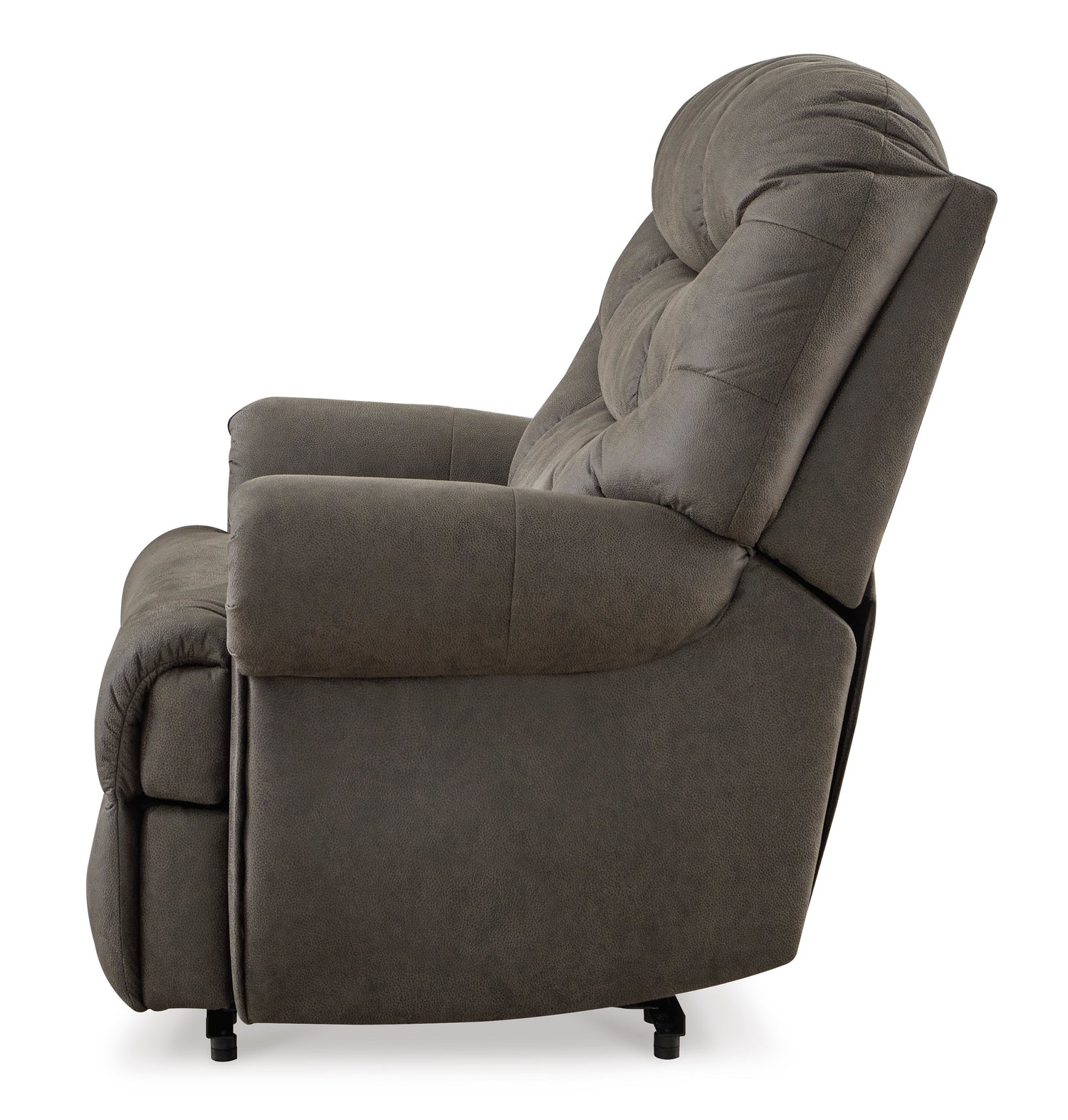 Recliner Camera Time - Gunmetal Leather | Ashley - Home Elegance USA