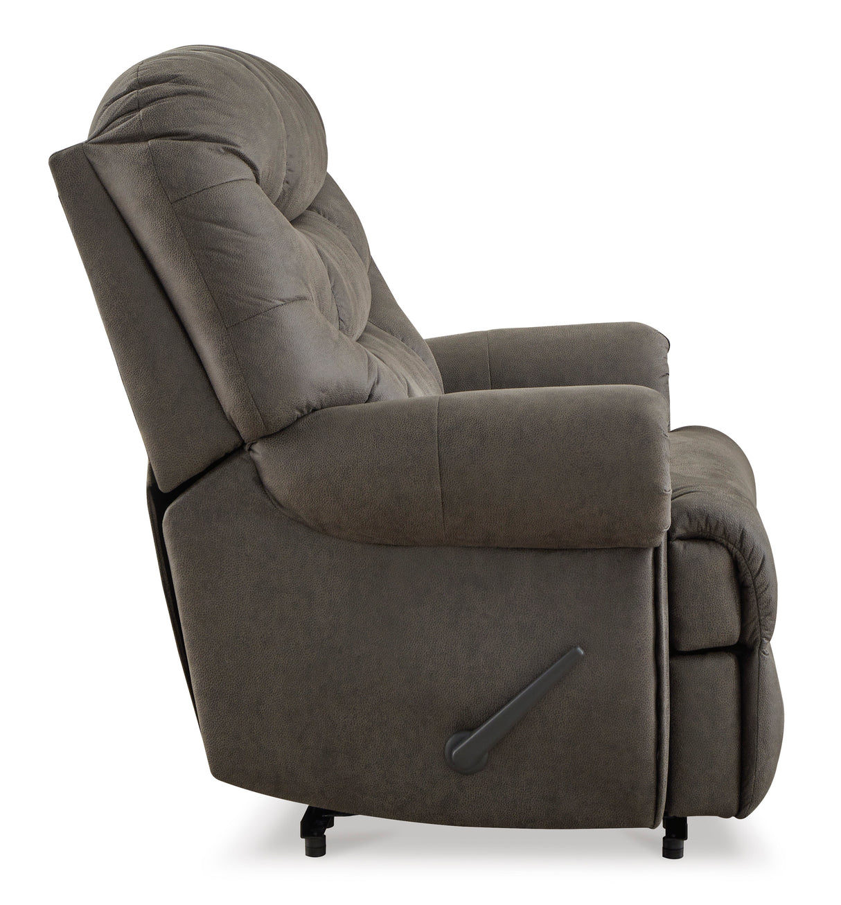 Recliner Camera Time - Gunmetal Leather | Ashley - Home Elegance USA