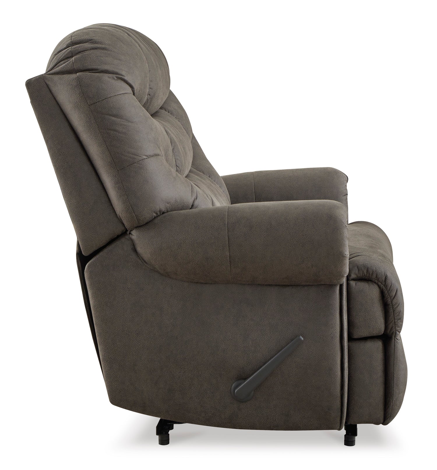 Recliner Camera Time - Gunmetal Leather | Ashley - Home Elegance USA