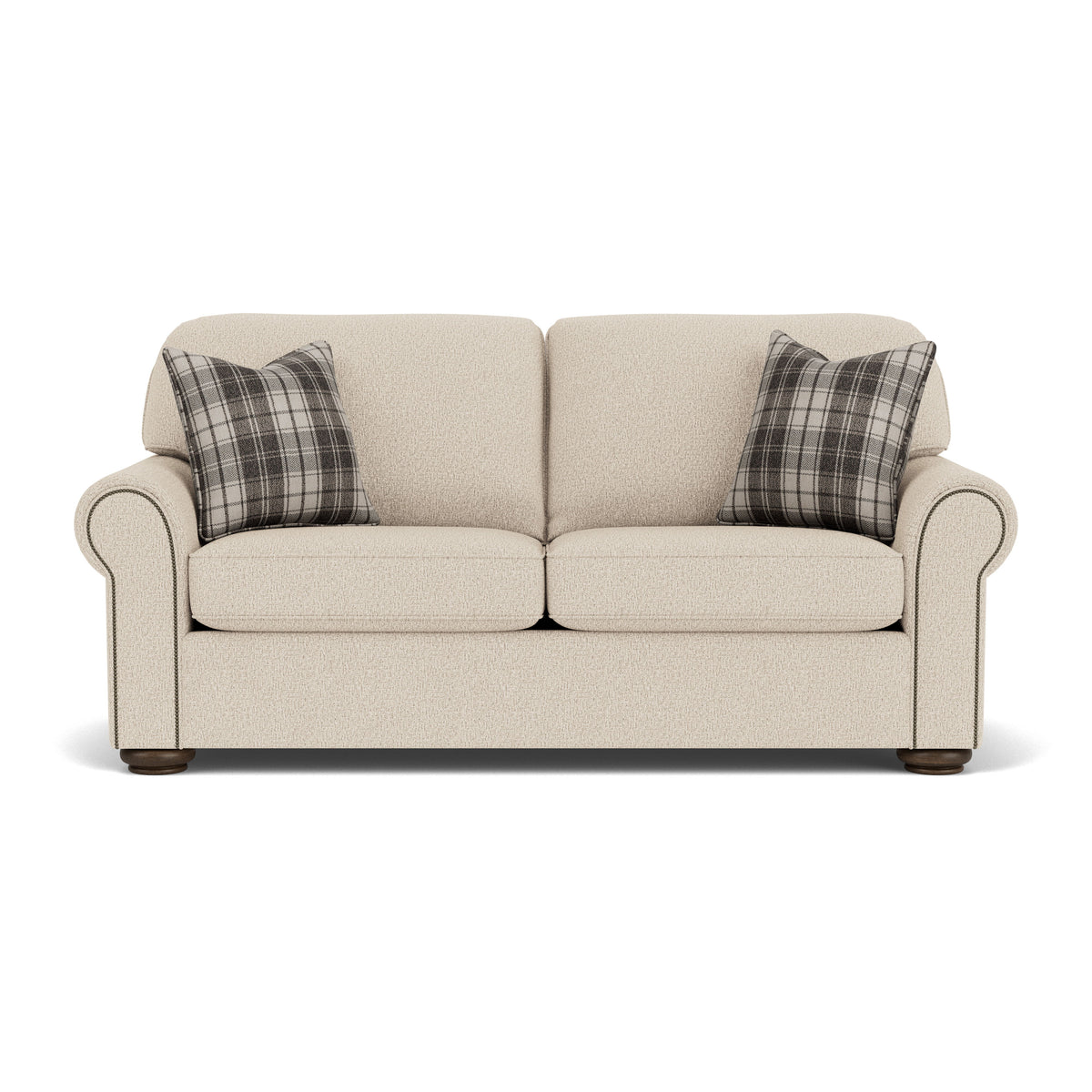Preston Fabric Stationary Full Sleeper With Nailhead Trim | Flexsteel