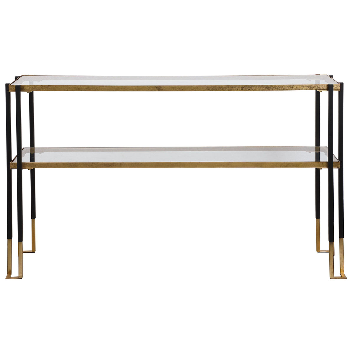Kentmore Modern Console Table - Gold / Black by Uttermost - View 1