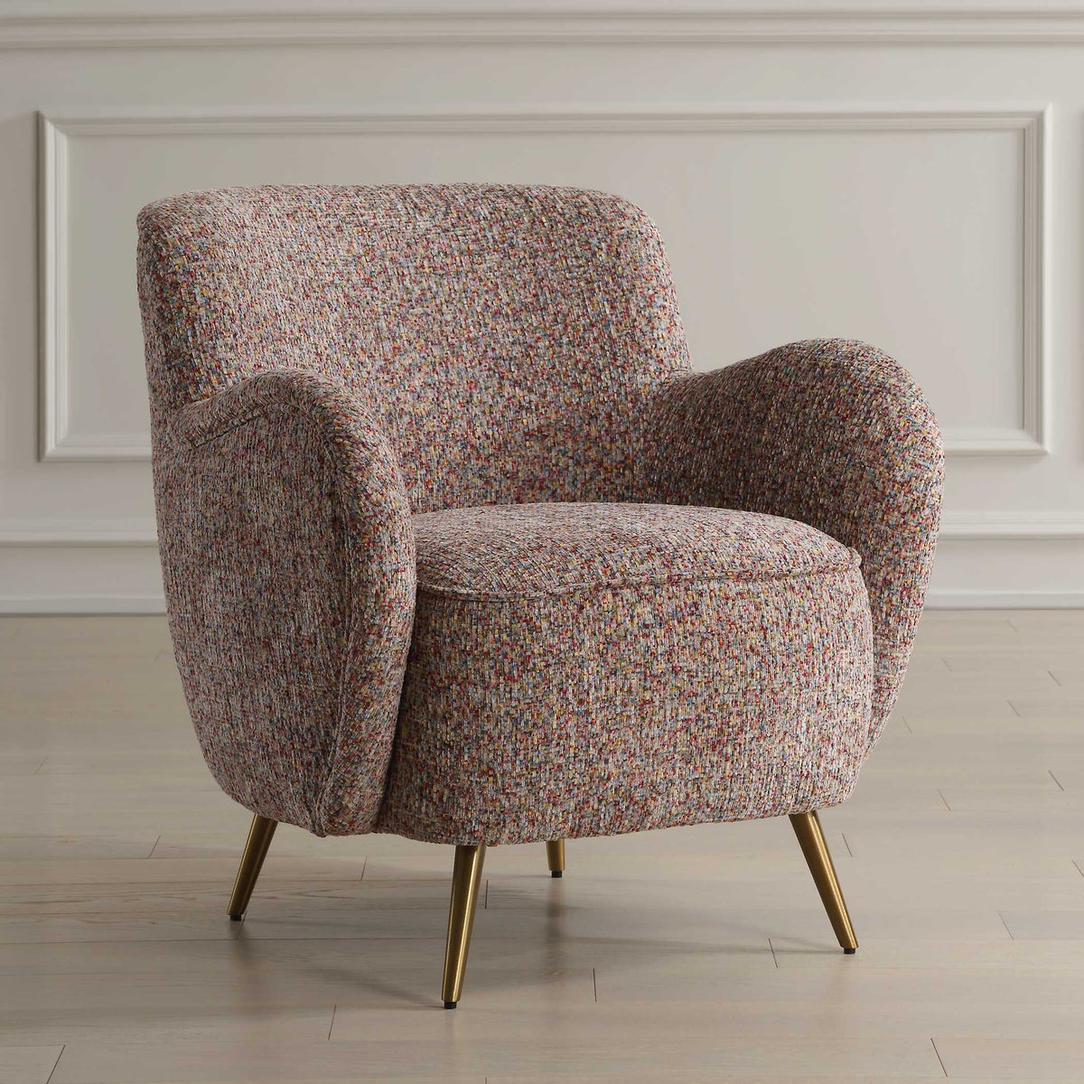 Gemstone Toned Accent Chair Confetti - Gray by Uttermost - View 3