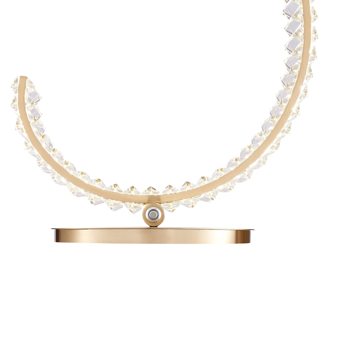 Lámpara de mesa Grace Crystal de 16 W // Táctil y regulable (L Gold) | Finesse