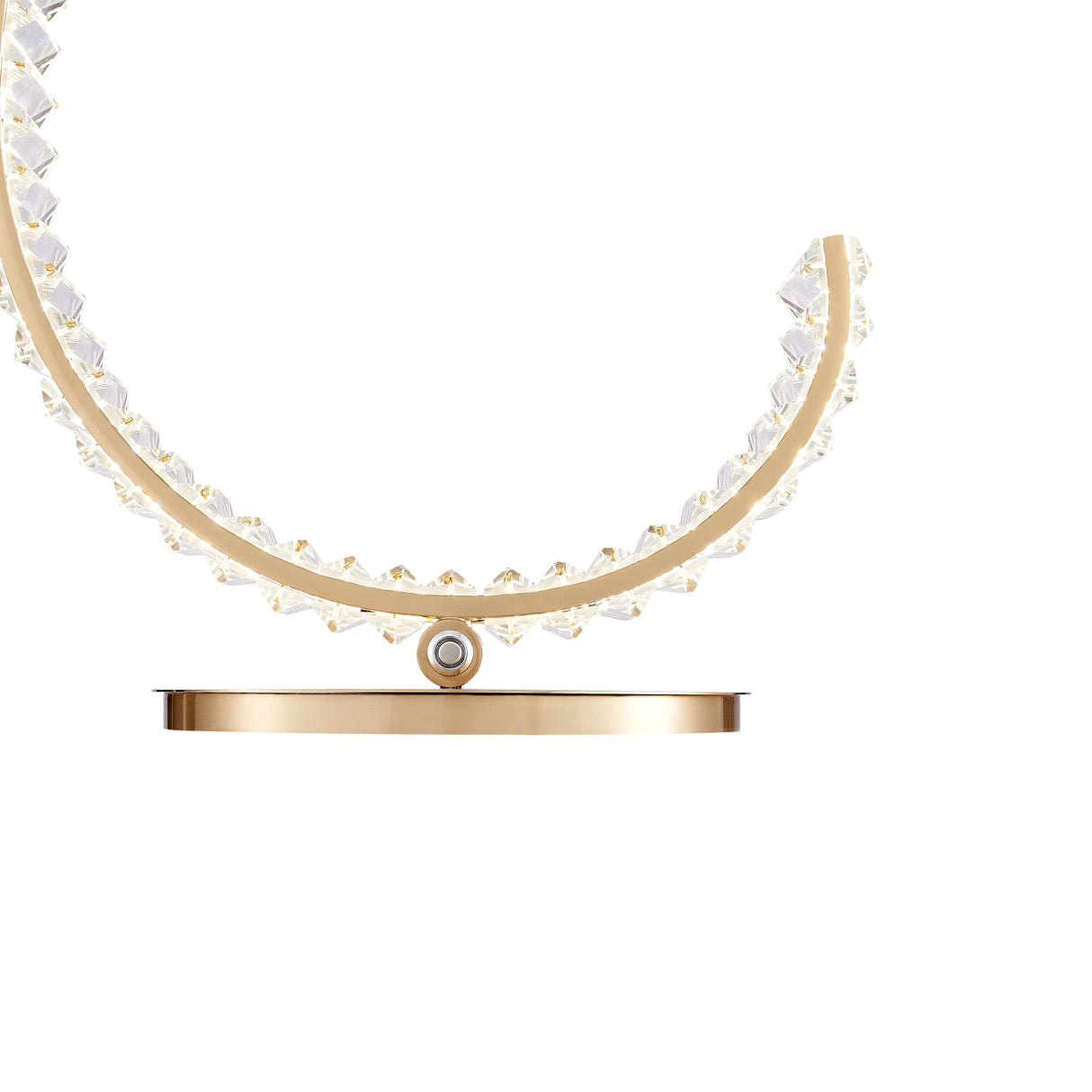 Lámpara de mesa Grace Crystal de 16 W // Táctil y regulable (R Gold) | Finesse