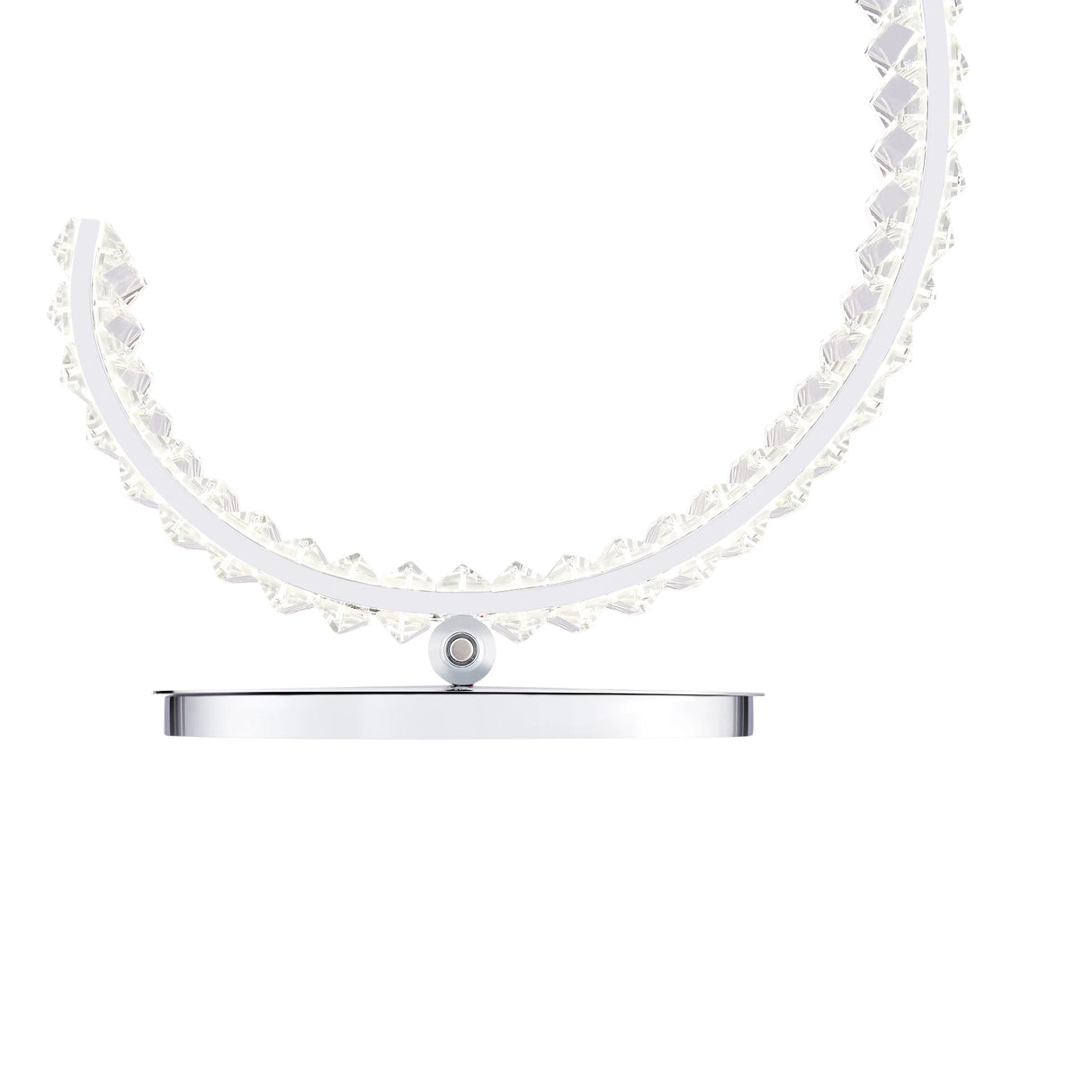 Lámpara de mesa Grace Crystal de 16 W // Táctil y regulable (cromada) | Finesse