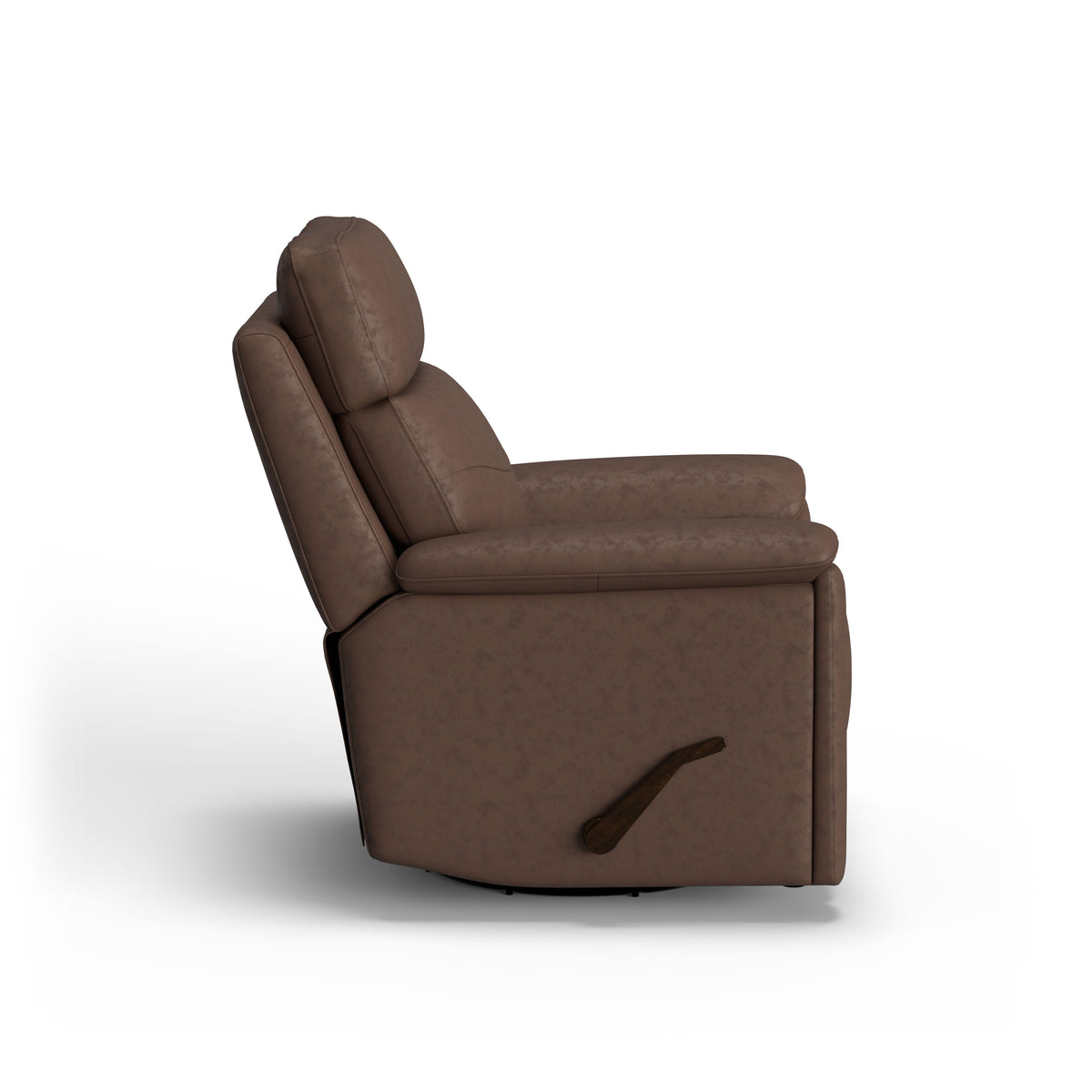 Refined Transitional Leather Swivel Gliding Recliner | Flexsteel
