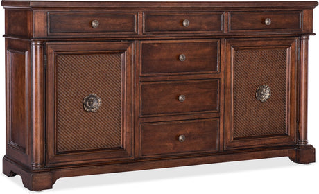 Hooker Furniture Casual Dining Charleston Two Door-Six Drawer Buffet - Home Elegance USA