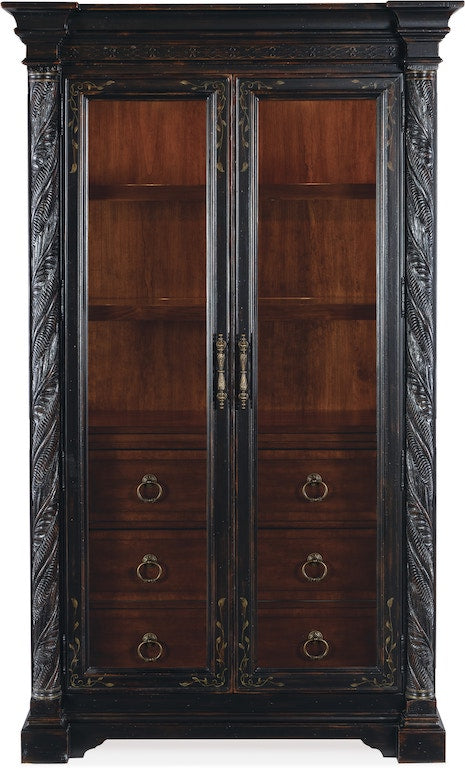Charleston Display Cabinet Black Cherry – Hooker Furniture - Home Elegance USA