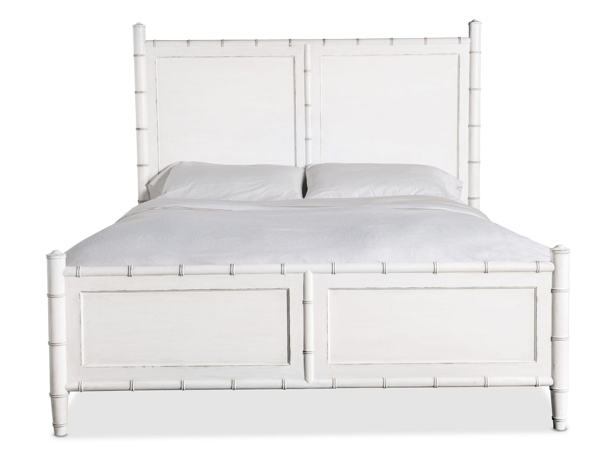 Charleston King Panel Bed - White | Hooker Furniture