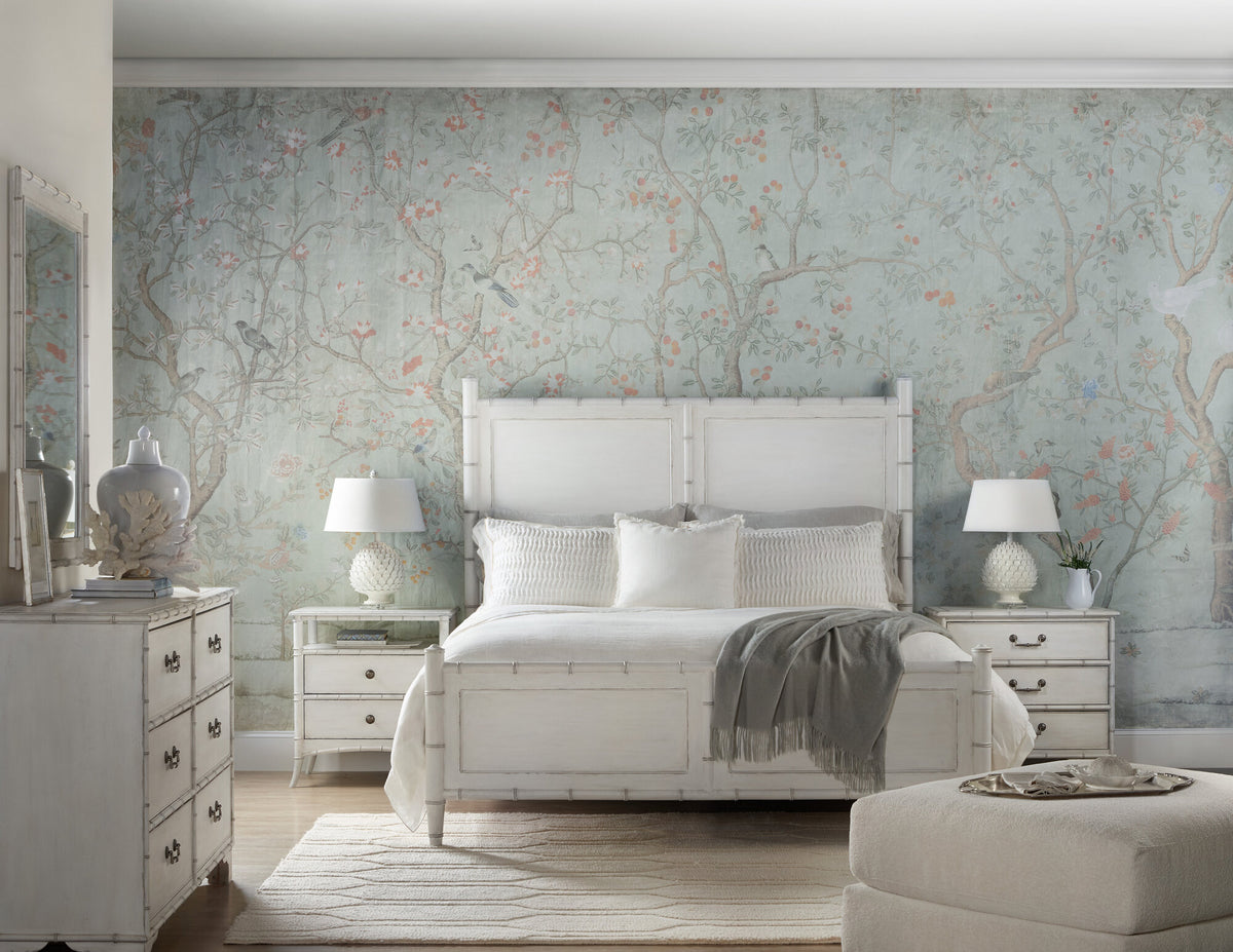 Charleston King Panel Bed - White | Hooker Furniture