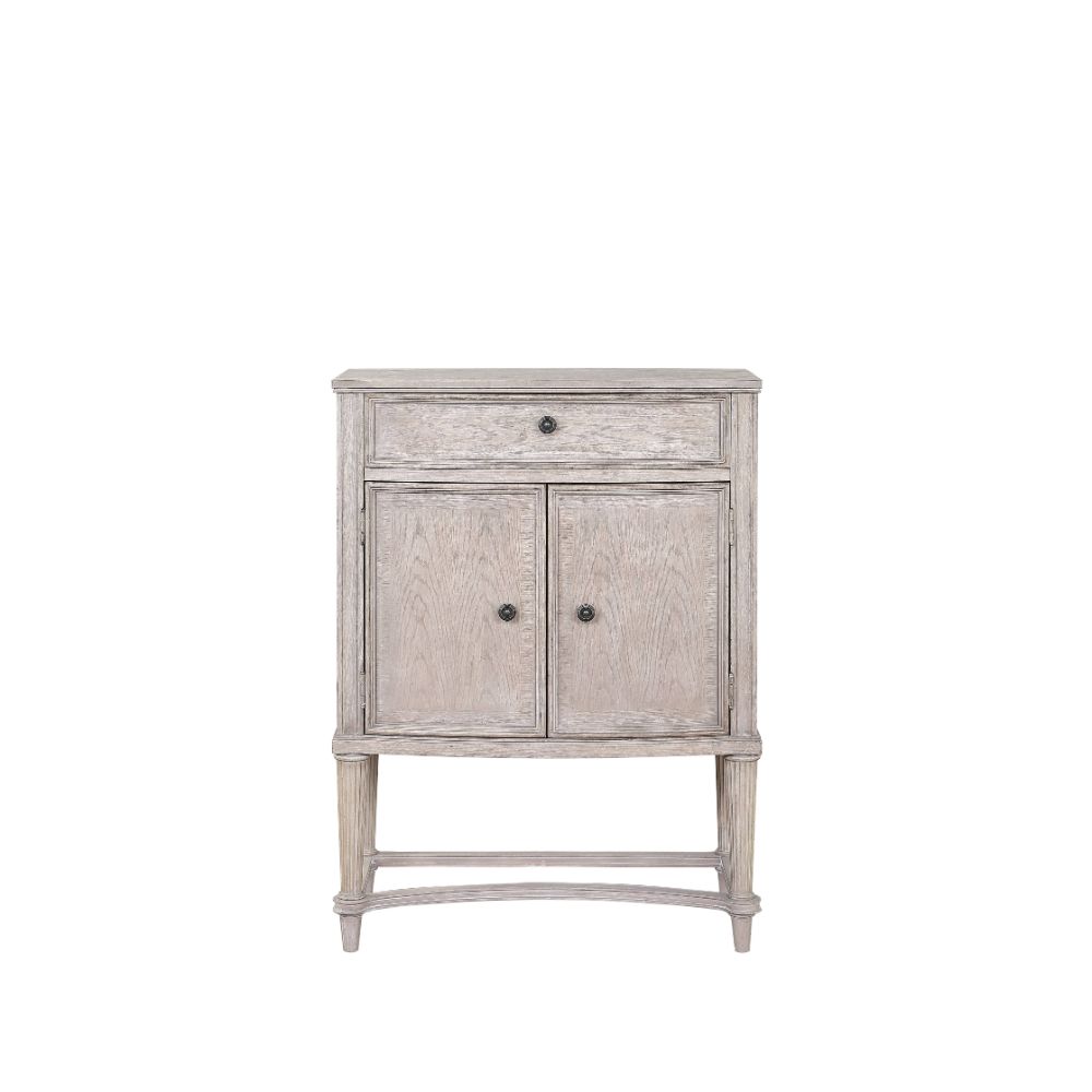 Acme - Wynsor Wine Cabinet 67536 Antique White Finish