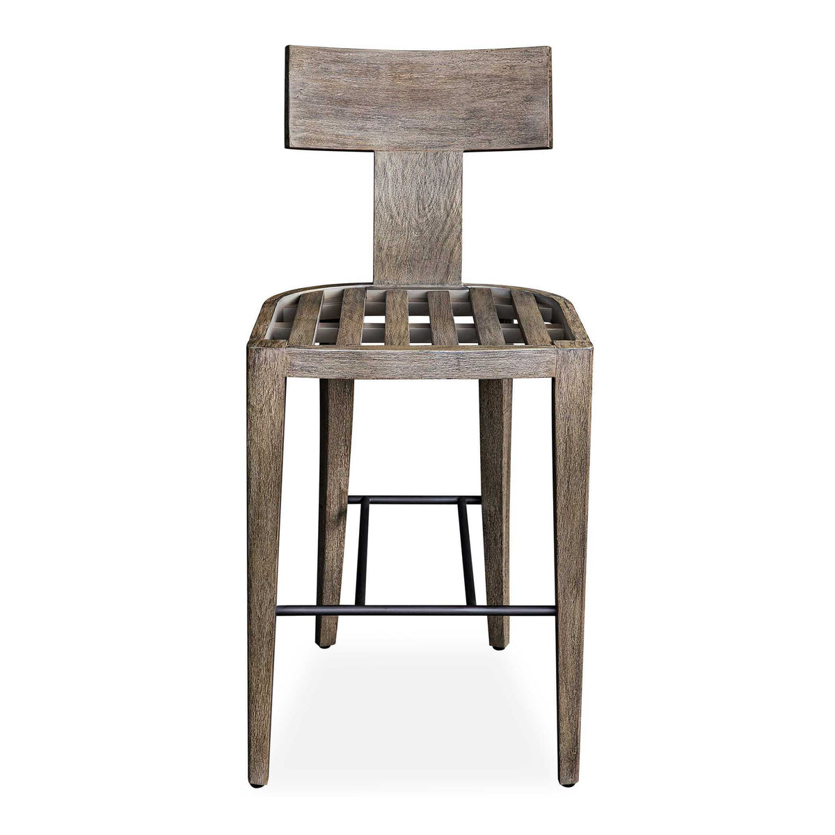 Cellini Outdoor Bar Stool - Dark Brown / White by Uttermost - View 6