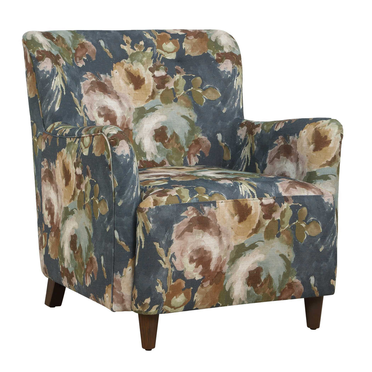 Lainey Floral Upholstered Armchair - Blue by Uttermost - View 5