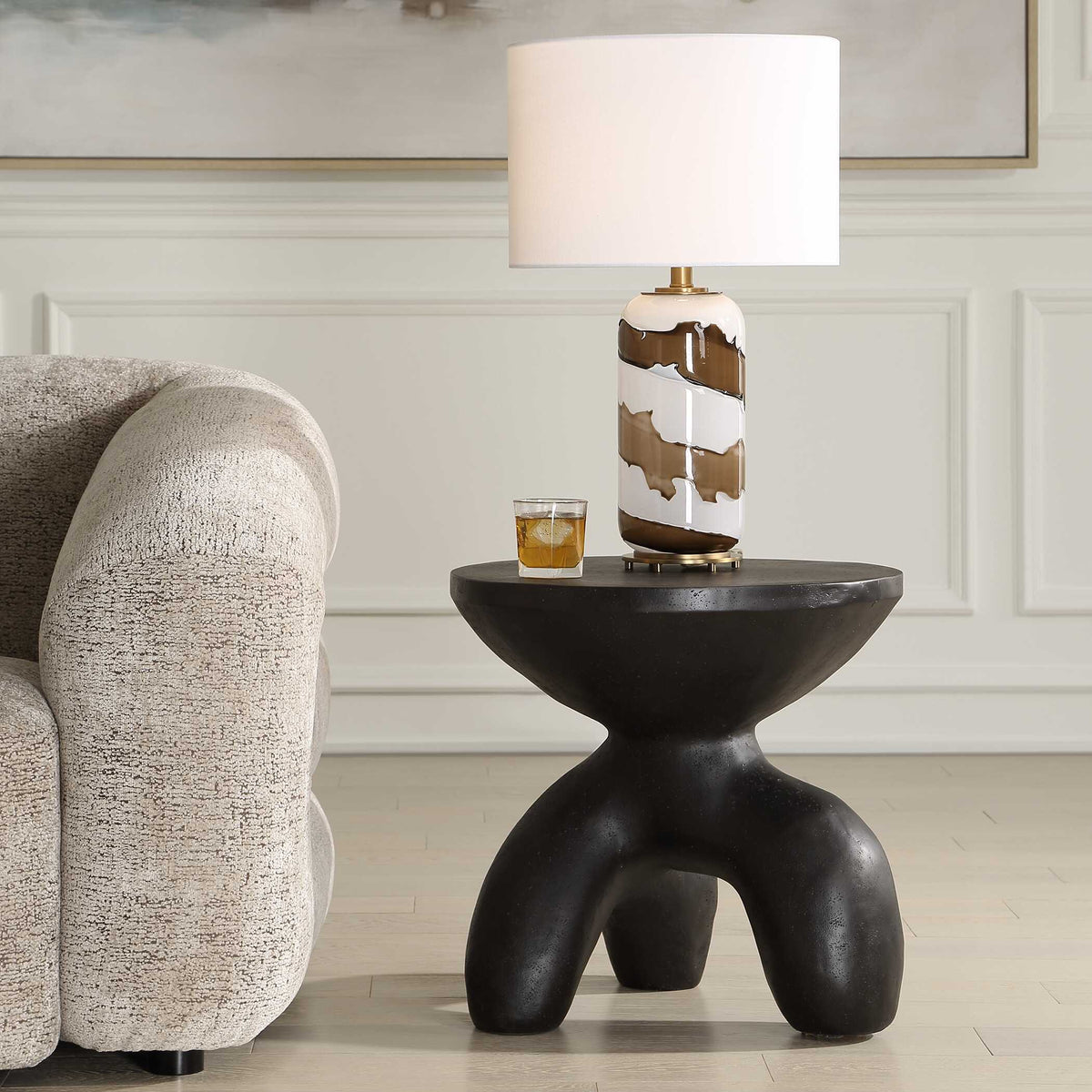 Veta Indoor-Outdoor Accent Table - Black by Uttermost - View 2