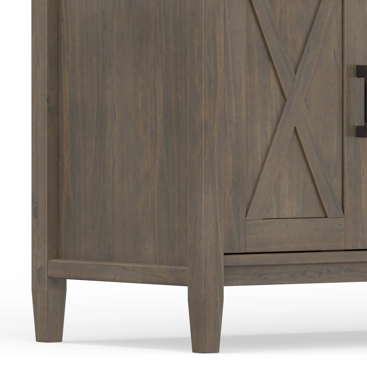 Ela 72 inch Wide Solid Wood TV Stand in Smokey Brown For TVs up to 80 inches - sold by Home Elegance USA