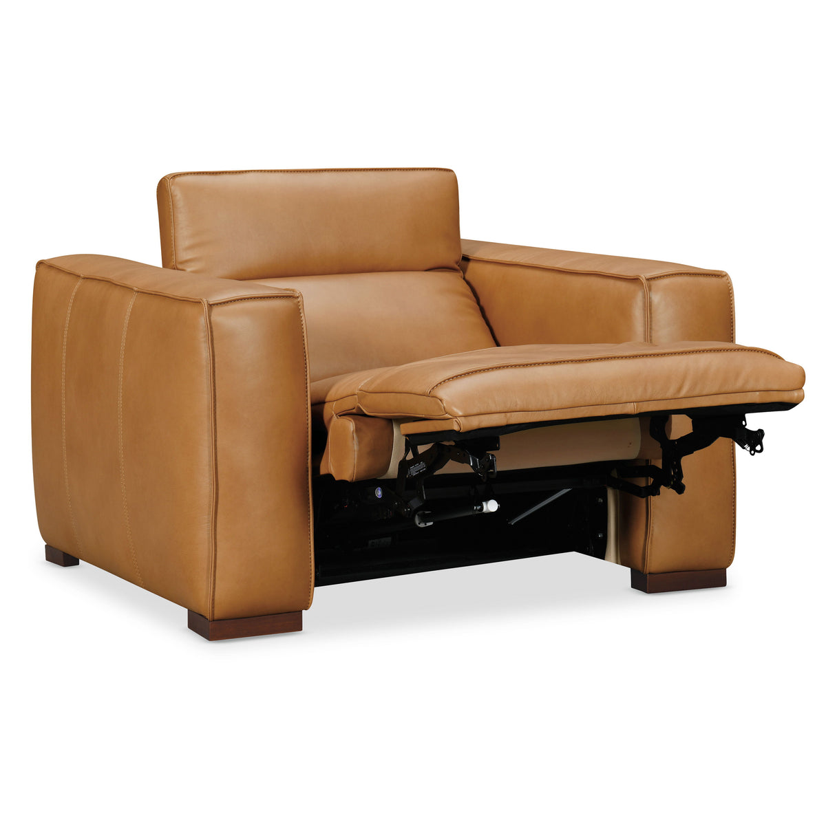 Fresco Power Recliner With Power Headrest - Light Brown by Hooker Furniture - View 6