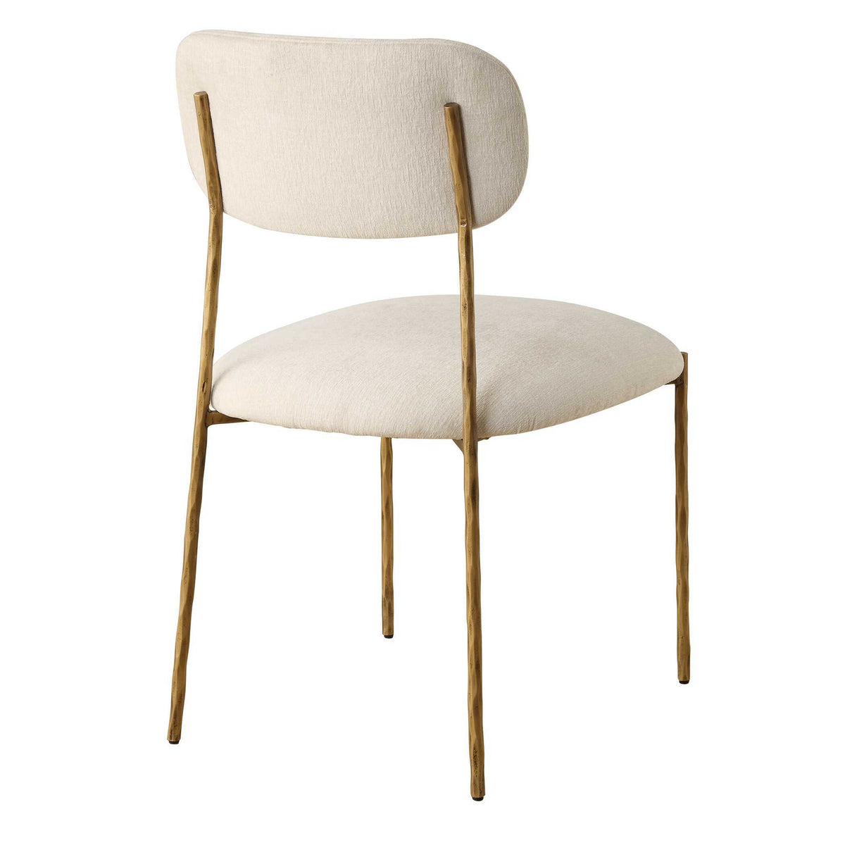 Capture Dining Chair (Set of 2) Gold / White - White / Gold by Uttermost - View 6
