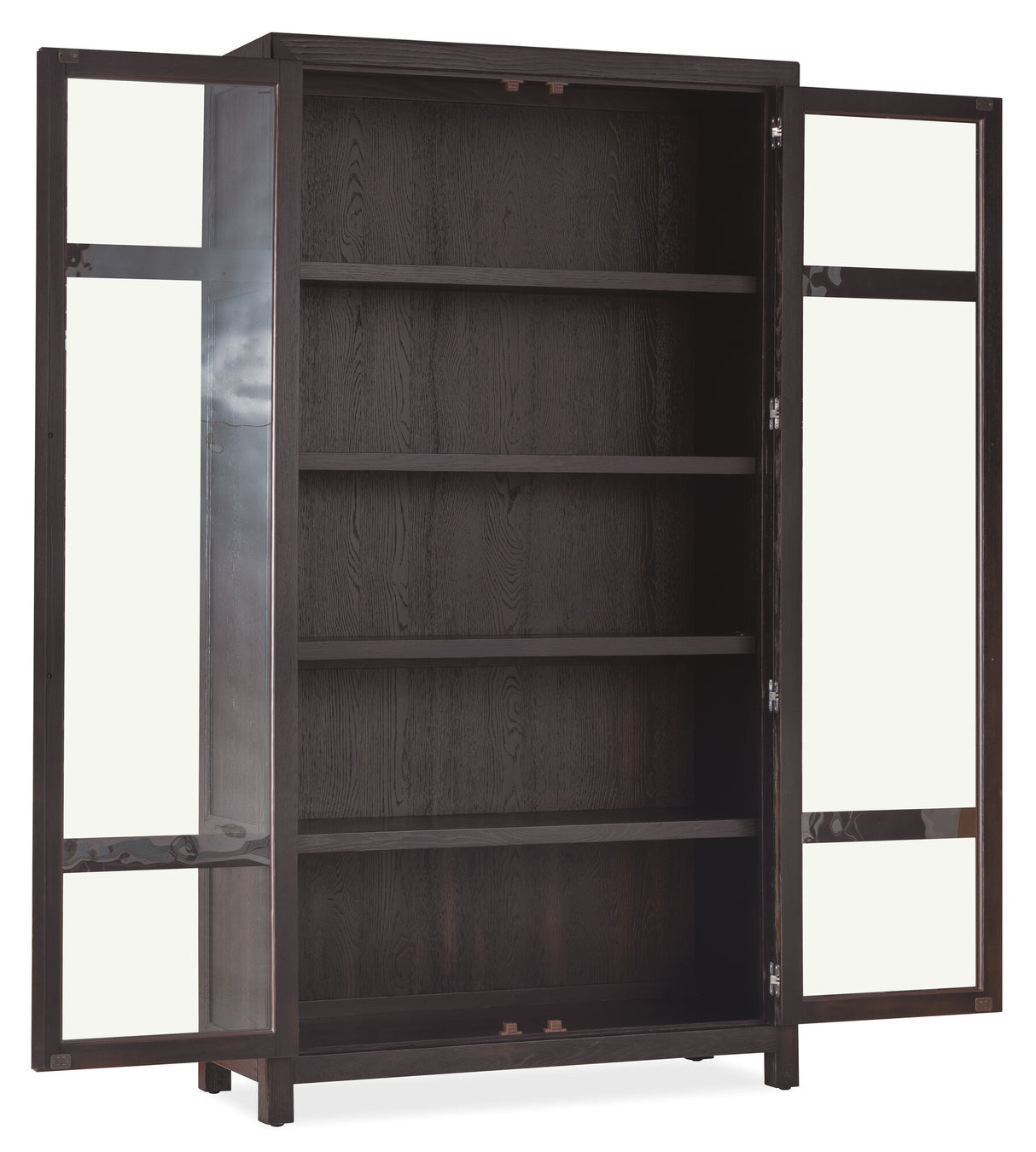 Driftwood Display Cabinet by Hooker Furniture in Buckboard, Worn Saddle & Burnt Timber Finishes