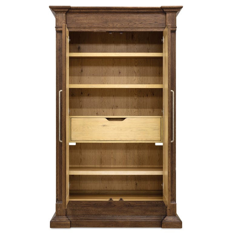 Driftwood Wardrobe – Buckboard, Worn Saddle, Burnt Timber | Hooker Furniture
