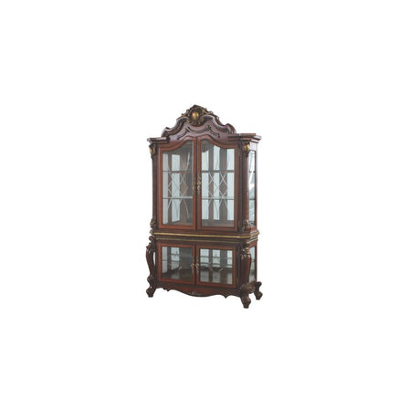 Acme - Picardy Curio 68229 Honey Oak Finish