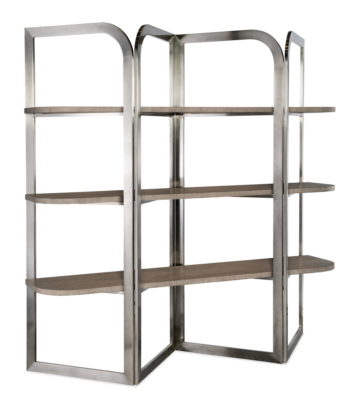 Modern Mood Etagere - Silver / Dark Brown | Hooker Furniture