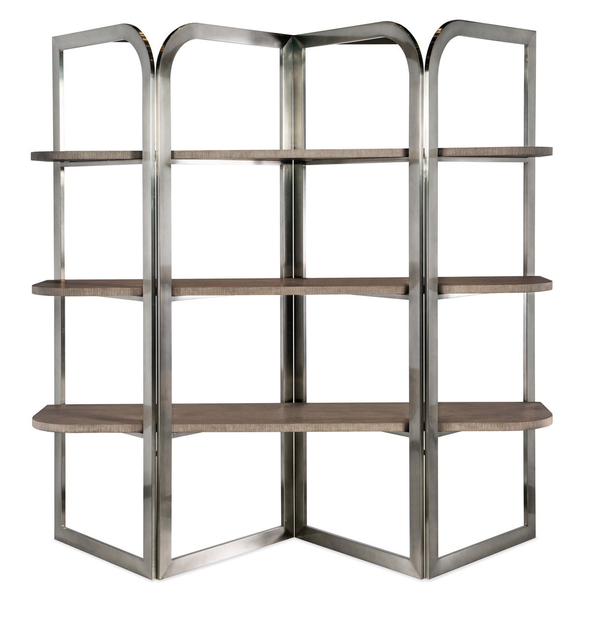 Modern Mood Etagere - Silver / Dark Brown | Hooker Furniture