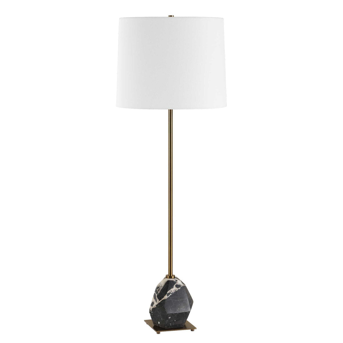 Rowland Panda Marble Buffet Lamp Black / Brass - Black / Gold by Uttermost - View 3
