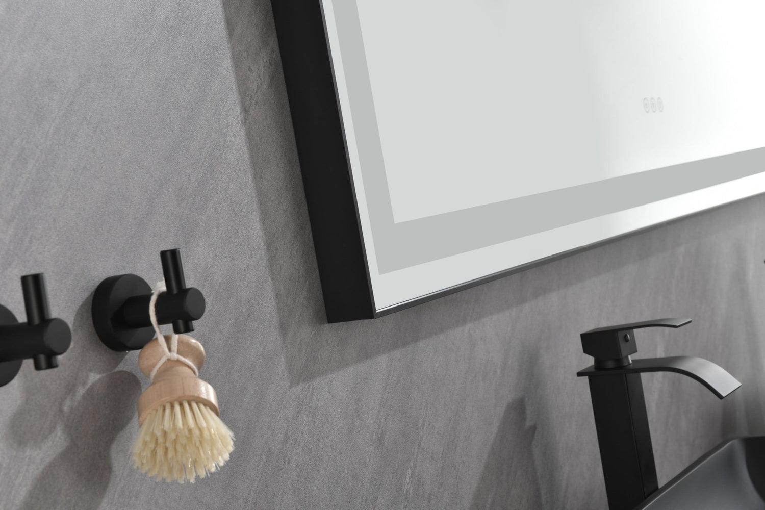 72*48 LED Lighted Bathroom Wall Mounted Mirror with High Lumen+Anti - Fog Separately Control | Home Elegance USA