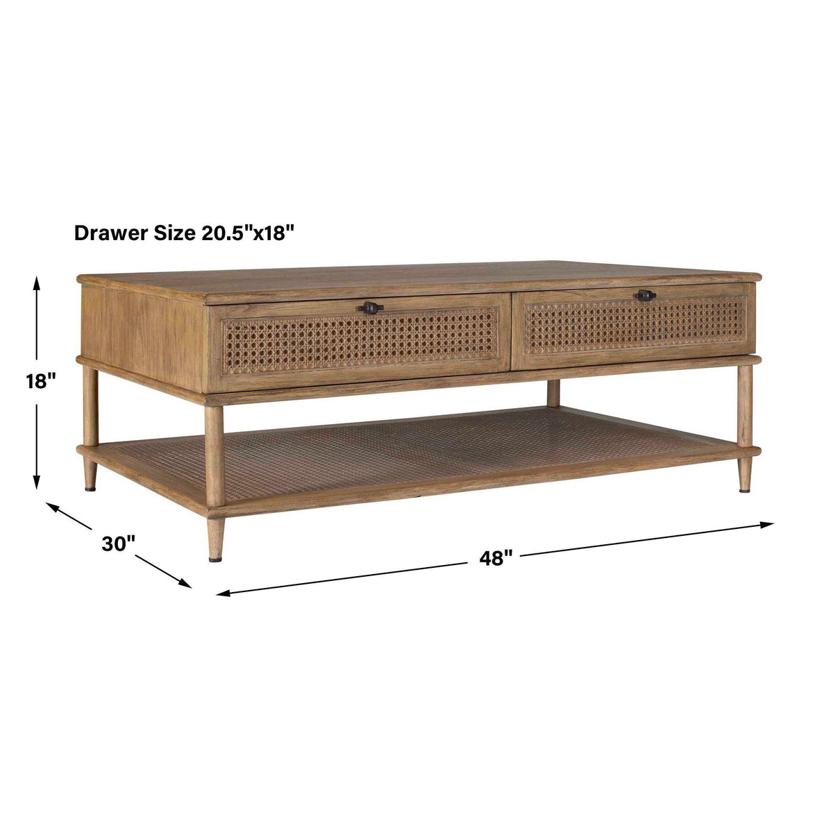 Coast Mid-Century Coffee Table Woodtone - Dark Brown by Uttermost - View 10