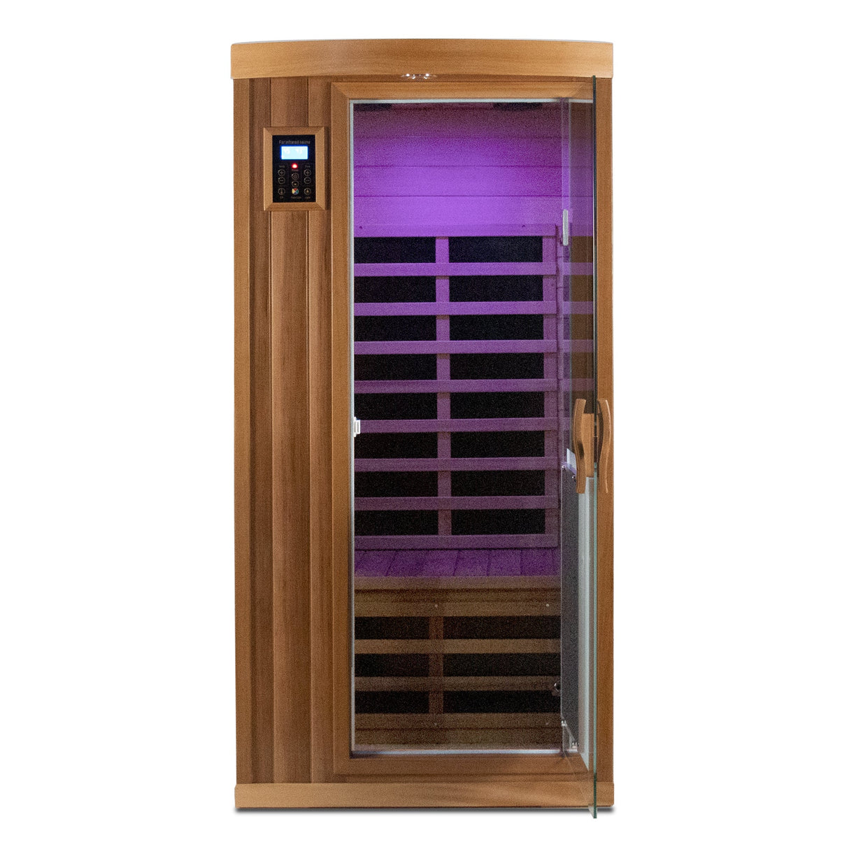 Low EMF One-Person Far Infrared Red Cedar Deluxe Indoor Sauna - sold by Home Elegance USA