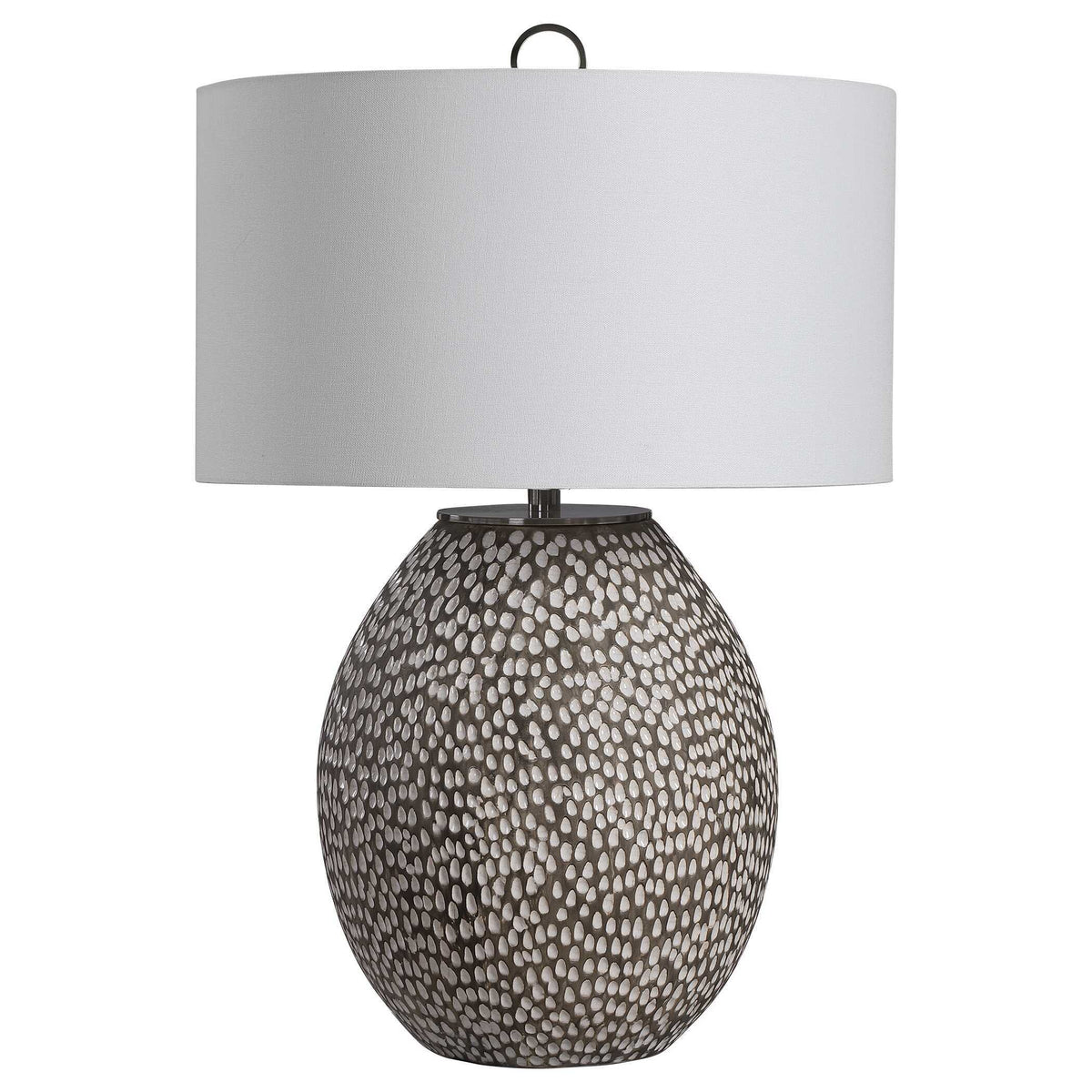 Cyprien Table Lamp Gray White - Dark Gray / White by Uttermost - View 4