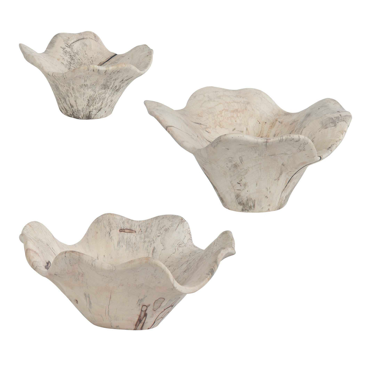 Teo Wall Decor (Set of 3) Bleached Wood - Beige by Uttermost - View 4