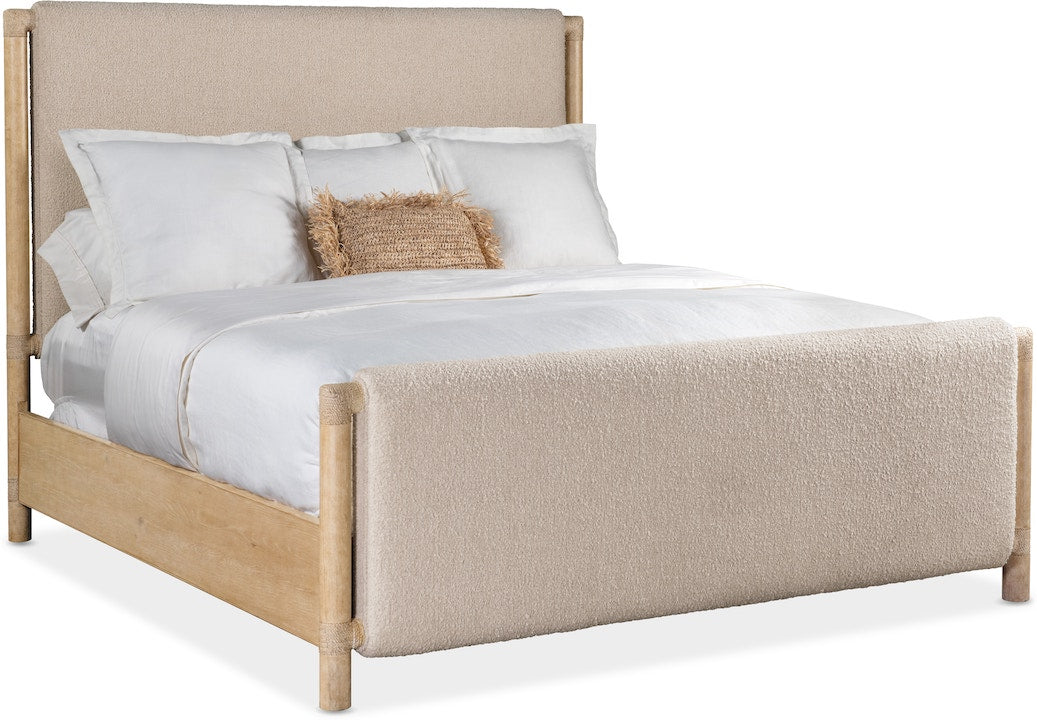 Retreat Upholstered Panel Bed in Dune Finish – Queen or King | Hooker - Home Elegance USA