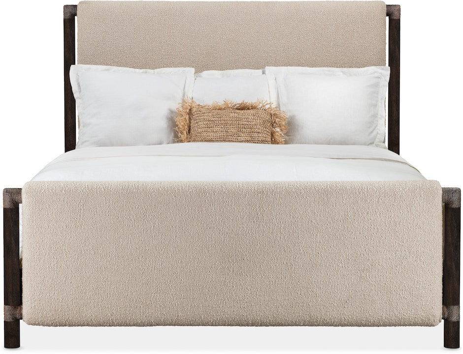 Retreat Upholstered Panel Bed Queen or King in Black Sand – Hooker Furniture - Home Elegance USA