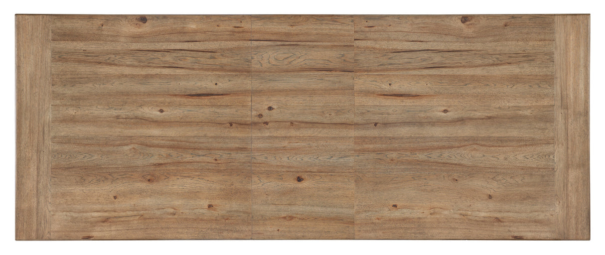Vineyard Row Rectangle Dining Table with Two 20-inch Leaves by Hooker Furniture in Pecky Hickory Veneers