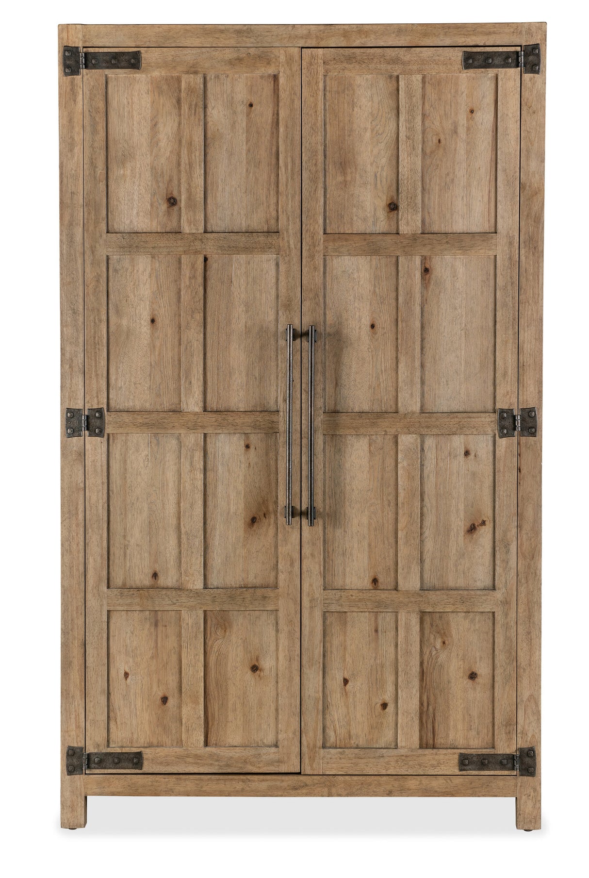 Vineyard Row Wardrobe by Hooker Furniture in Pecky Hickory & White Oak Veneers