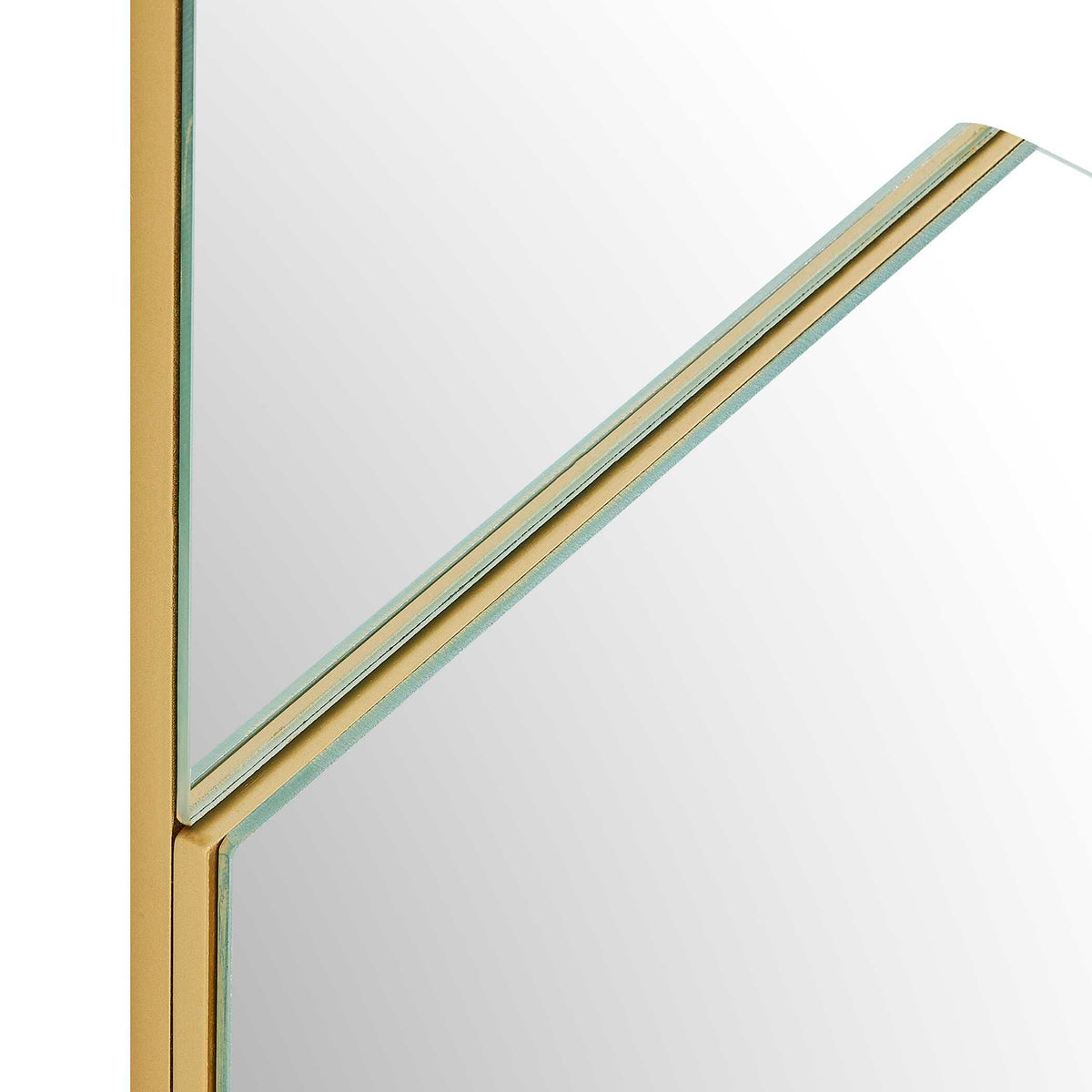 Fracture Segmented Panel Mirror - Gold by Uttermost - View 6